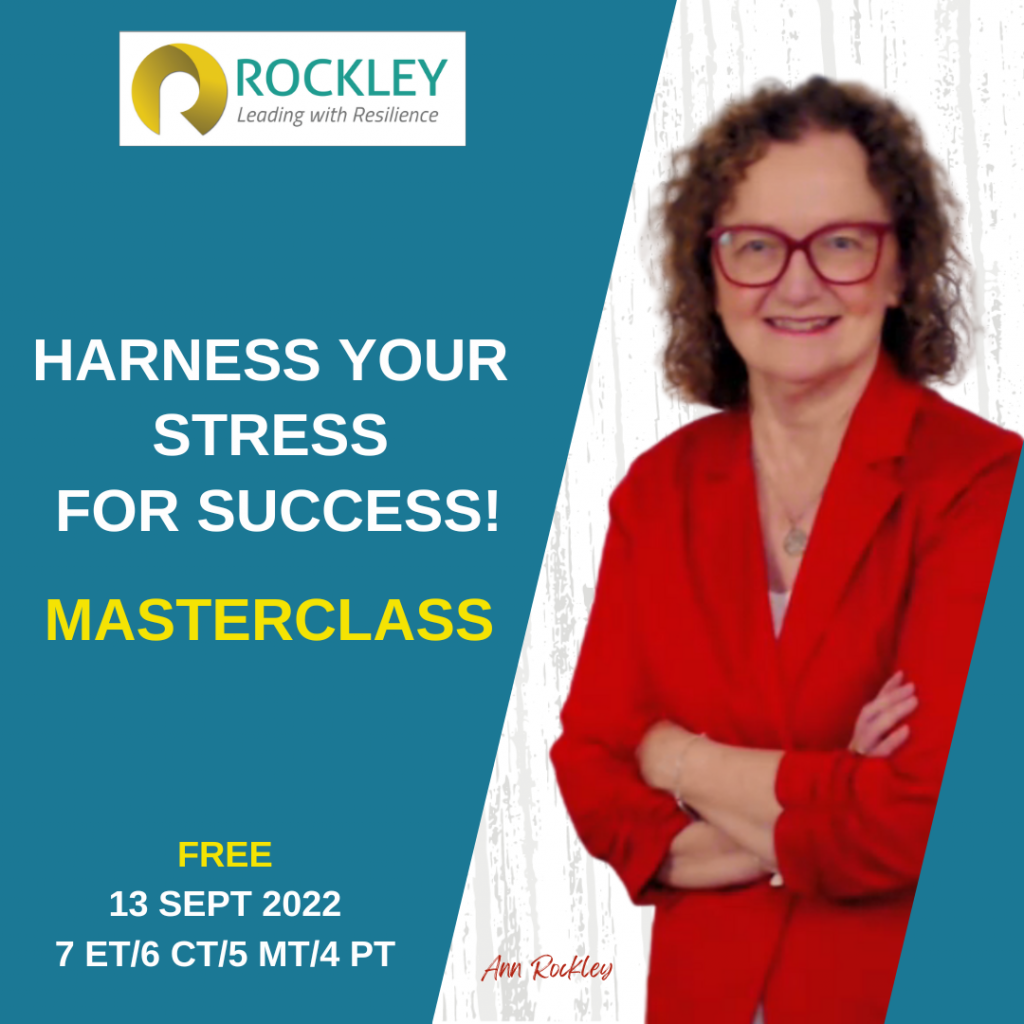 Advertising Image Harness Your Stress for Success Masterclass